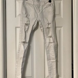 WAX Jeans White Ripped Jeans